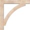 Ekena Millwork Thorton Block Smooth Bracket w/ Offset Brace, Douglas Fir, 7 1/2"W x 46"D x 46"H BKT0806X46X46THR05SDF - alternate 4